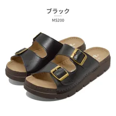 在庫限り！！【正規品取扱店･新品】 Pansy(パンジー )サンダル レディース MS200  軽量  クロ　(S～L)のサムネイル