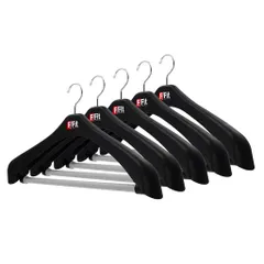 シンコハンガー(Shinkohanger)衣類用ハンガーF-Fitジャケット回転式525本セットブラック日本製ラックズボン洗濯タオルスラックスバスタオルネクタイ頑丈かたくずれ防止物干しスカートパン…