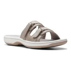 クラークス レディース シューズ サンダル Clarks Cloudsteppers Breeze Piper Womenslide Sandals Lightaupe トープ