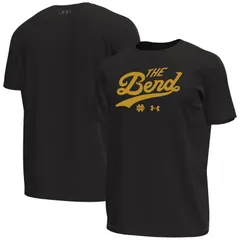 アンダーアーマー メンズ トップス Tシャツ Mens Under Armour Black Notre Dame Fighting Irish The Bend Stretch TShirt Ntd Black ブラック
