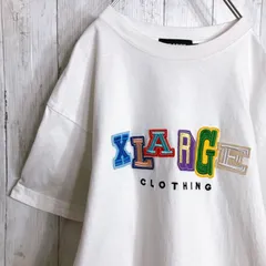 【入手困難】エクストララージ XLARGE カラフル デザイン ホワイト 半袖Tシャツ #2424