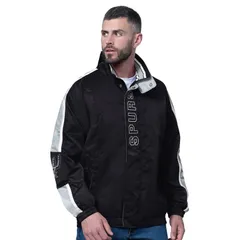 スターター メンズ アウター ジャケット・ブルゾン Menstarter Black Santonio Spurs Freestyle Lightweight FullZip Jacket Spr Bのサムネイル