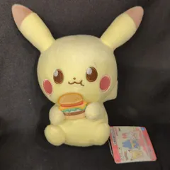BANDAI SPIRITS ポケピース ぬいぐるみ おいしいじかん ピカチュウ・ゴンベ・ヒバニー・マホミル ピカチュウ