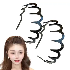 【新品】 ロドリーミシェ カチューシャ 2本セット 可愛い ヘアバンド 洗顔 髪留め カチュウシャ コーム 痛くない ヘッドバンド ヘアーバンド レディース メンズ ヘアアクセ No7 A 0