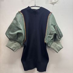 sacai 22-06084 ドッキング Tシャツ ネイビー - メルカリ