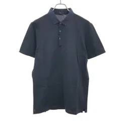 LANVIN ランバン 16SS サテンカラーショートスリーブポロシャツ RMJE0045P16 ネイビー Mのサムネイル