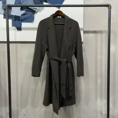 UNIQLO U(ユニクロユー) レディース カジュアル ベルト付き レギュラー ロングコート