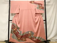 平和屋着物■訪問着　作家物　絞り　道長枝花文　暈し染め　金彩　正絹　逸品　CABF9245ev