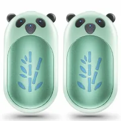 充電式カイロ3秒急速発熱3階段温度調節電気カイロ大容量6000mAh14時間連続発熱可能【分離式設計】小型超軽量持ち運びやすい急速充電旅行出張プレゼント用クリスマスプレゼント(Green)