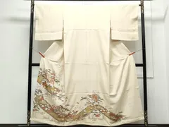 平和屋着物■豪華色留袖　御所車飛鶴花文　金彩　正絹　逸品　CABG2482thのサムネイル
