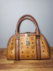 MCM エムシーエム ヴィセトス レザー ミニボストンバッグ ハンドバッグ