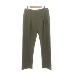 ルメール LEMAIRE ウエストゴム タックパンツ ボトムス イージー ジョガー ボタンフライ 46 M カーキ /YQ ■OS ■SHのサムネイル