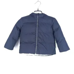 BURBERRY（バーバリー） ユア(YOOA) キッズ WHO フード固定 ダックダウン ダウンジャケット ネイビー 24M (HU41334)のサムネイル