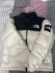 ユニセックス THE NORTH FACE ザノースフェイス ホワイトレーベル Nuptse(ヌプシ) クリーム Mのサムネイル