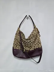 COACH シグネチャー HOBO BAG ショルダーバッグ クロスボディバッグ バーガンディ 0114