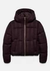 新品未使用タグ付き】ZARA(ザラ)フーデッド ケーブルニットアノラック 