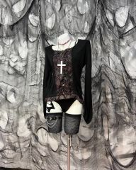 h.ANARCHY スカル柄 重ね着風 長袖 トップス h.NAOTO h.ANARCHY スカル柄 重ね着風 長袖 トップス h.NAOTO - メルカリ