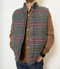 FRED PERRY ホワイト ダウンベスト Mサイズ - メルカリ
