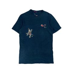 慈雨 ジウ 千鳥柄 長袖シャツ ブラウス 40/ブラック×ホワイト 系