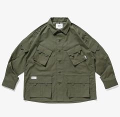 WTAPS オリーブ色 ミリタリーシャツ Mサイズ 251WVDT-SHM03 - メルカリ