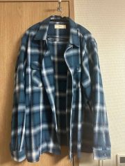PABLO VINCI Ombre check zip shirt Mサイズ - メルカリ