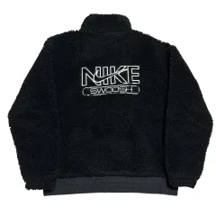 L NIKE スウッシュ ブラック フリース