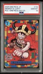 ✓【PSA10】ワンピース モンキー・D・ルフィ ONE PIECE DAY'24 限定