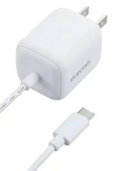 エレコム充電器Type-C30WUSBPD対応USB-Cケーブル一体型1.5m折りたたみ式プラグPSE認証【iPhone15/OPPO/Pixelなど各種対応】ホワイトMPA-ACCP7930WH
