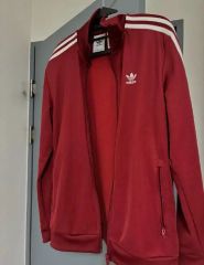 美品☆ adidas ベッケンバウアー ジャージ M バーガンディ - メルカリ