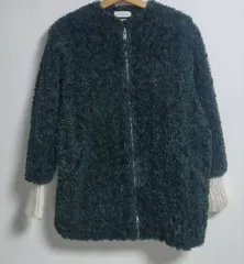 M (66) Isabel Marant イサベル マラン Marant マラン ダークグリーン ボア ジャケット (正規品)のサムネイル