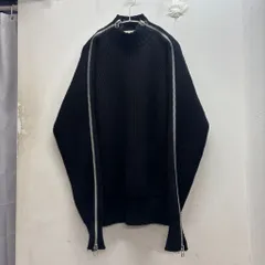 JOHN LAWRENCE SULLIVAN ジョンローレンスサリバン 21SS ZIPPED KNIT SWEATER ジップ ニット 4A001-0121-26 ブラック size:S【中目黒B05】のサムネイル