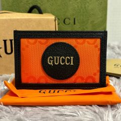 【箱付き】GUCCI メガネケース　テクニカルニット　オレンジ　グレー　ロゴ 新品未使用GUCCI (グッチ)テクニカルニット オレンジグレー メガネ