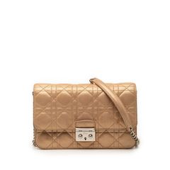 Christian Dior ワンショルダー キルティングバッグ ベージュ - メルカリ