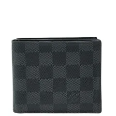 ルイ ヴィトン ダミエ グラフィット ポルトフォイユ マルコNM 二つ折り財布 N63336 ブラック PVC メンズ LOUIS VUITTON【1-0265941】