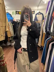 A.P.C. アーペーセー laine wool ウール フード コート ブラックのサムネイル