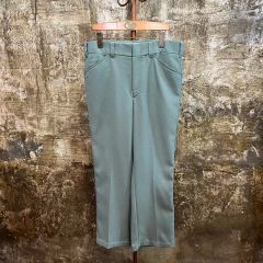 70s80s jcpenney ジェーシーペニー 総柄フレアスラックス グレー