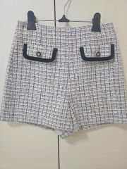 美品】anuans アニュアンス ツイードショートパンツ ホワイト Mサイズ