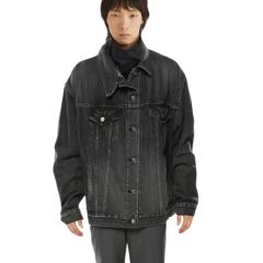 BALENCIAGA Garde-Robe レザー襟 デニムジャケット サイズ3 - メルカリ