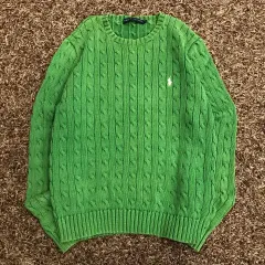 L ポロ ラルフローレン ケーブルニット