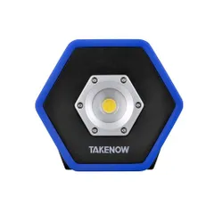 TAKENOWフロアライトWL4018USB充電式500/1000/2100ルーメン(3段階調整)180°C調整ハンドル立てかけて使用USBケーブル付属防水のサムネイル