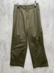 ■UNIQLO ユニクロ ハイウエストチノワイド パンツ size67/カーキ ■◆レディース