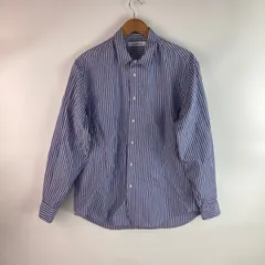 green label relaxing ユナイテッドアローズ ストライプ柄シャツ メンズ M ブルー×ホワイト 35010023