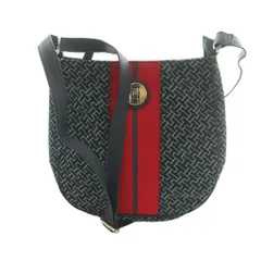 トミーヒルフィガー TOMMY HILFIGER ショルダーバッグ 紺 ネイビー 赤 レッド /SS ■OS ■GY18