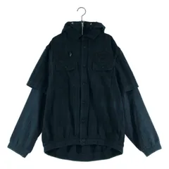 sacai / サカイ | 2024AW | Gonz Multi Patch Plaid Hoodie チェックレイヤード ジャケット | 2 | グリーン/ネイビー | メンズ