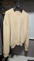 ミドル Vネック ニット ベージュ 105 サイズ