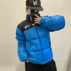 THE NORTH FACE ザノースフェイス ブルー ヌプシ700 ダウン