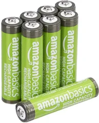 【特価商品】ベーシック 充電池 単4形 ニッケル水素電池 8本 850mAh 1.2V くり返し最大500回 充電済