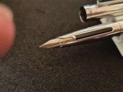 超希少 ウォーターマン DG 万年筆 スターリングシルバー 純銀 18kWG 
