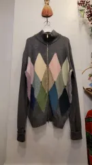 バランタイン カシミア 100% ジップアップニットのサムネイル