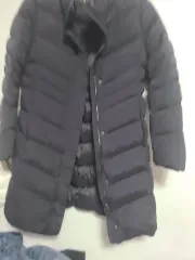 レディース DAKS ブラック ロング ダウン アウターのサムネイル